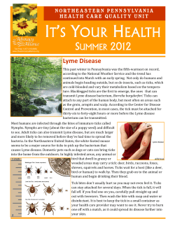 Summer 2012 - Northeastern PA HCQU