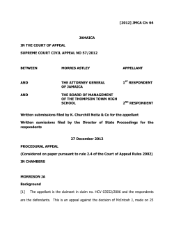 Astley (Morris) v The Attorney General and Another