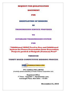 request for qualification document for shortlisting