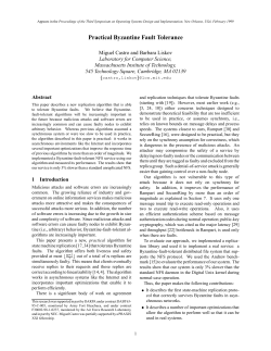 Practical Byzantine Fault Tolerance