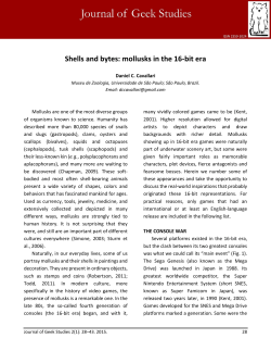 Shells and bytes: mollusks in the 16