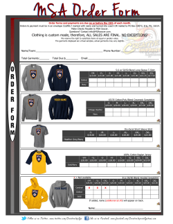 Clothing is custom made, therefore, ALL SALES ARE FINAL. NO