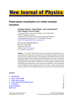 Phase-space visualization of a metal–insulator transition