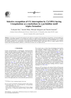 Selective recognition of CG interruption by 2 ,4 - Bio