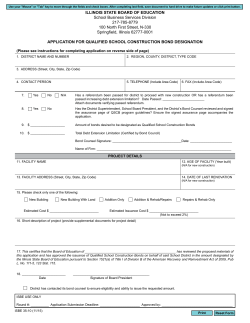 35-10 Application for Qualified School Construction Bond Designation