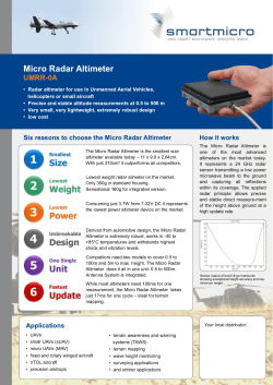 Micro Radar Altimeter