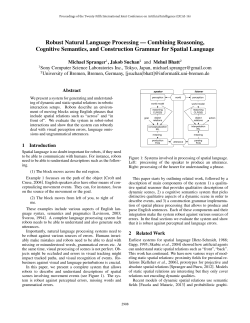 Robust Natural Language Processing -- Combining