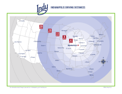4 8 12 16 20 INDIANAPOLIS DRIVING DISTANCES