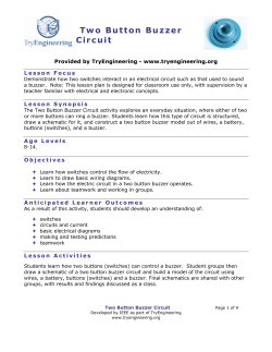 Two Button Buzzer Circuit