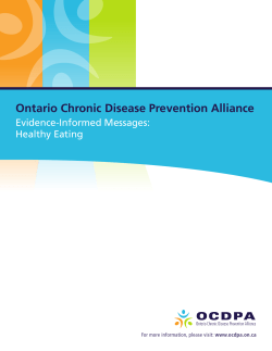 Healthy Eating - Ontario Chronic Disease Prevention Alliance