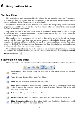 6 Using the Data Editor