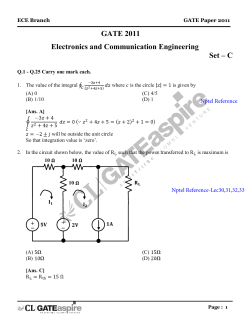 GATE 2011 Electronics and Communication Engineering Set