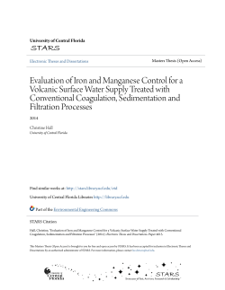 Evaluation of Iron and Manganese Control for a Volcanic