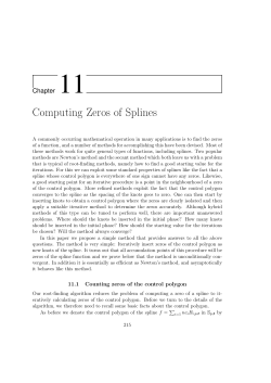 Computing Zeros of Splines