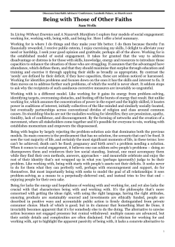 Being with Those of Other Faiths