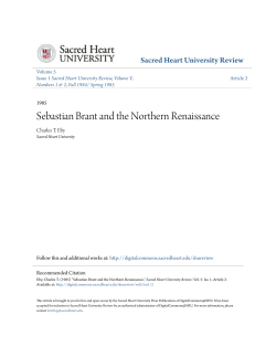 Sebastian Brant and the Northern Renaissance