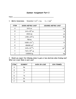 Summer Assignment Part 2