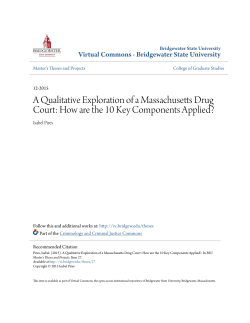 A Qualitative Exploration of a Massachusetts Drug Court