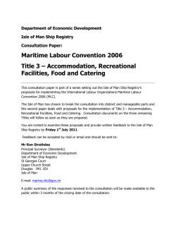 Maritime Labour Convention 2006 Title 3 &ndash; Accommodation