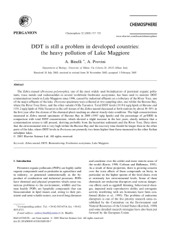 DDT is still a problem in developed countries: the