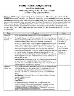 January - Healthy Franklin County
