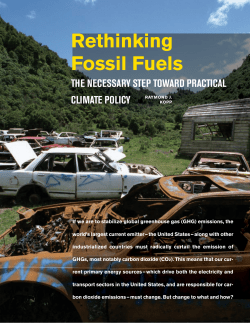 Rethinking Fossil Fuels - Resources for the Future