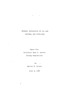 FederalRegulationOilGas