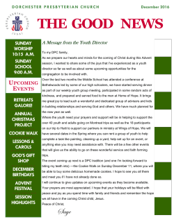 December 2016 - Dorchester Presbyterian Church