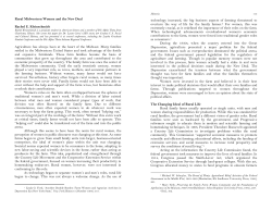 Rural Midwestern Women and the New Deal