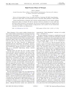 High-Pressure Phases of Nitrogen