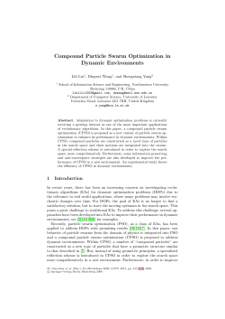 Compound Particle Swarm Optimization in