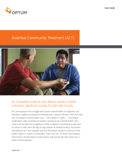 Assertive Community Treatment (ACT)