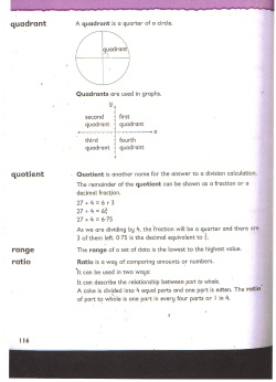 Maths Glossary Part 3