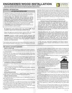 engineered wood installation