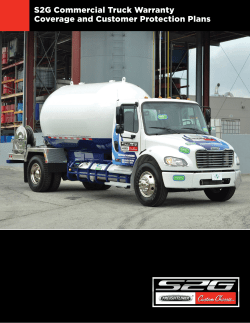 S2G Warranty Brochure - Freightliner Custom Chassis Commercial