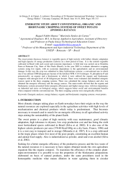 ENERGETIC STUDY ABOUT CONVENTIONAL