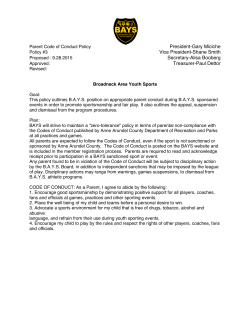 Policy 3 Parent Code of Conduct