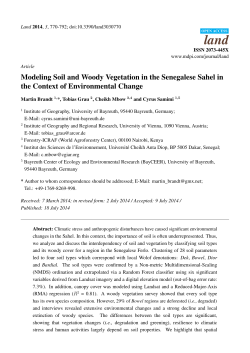 Modeling Soil and Woody Vegetation in the Senegalese Sahel in
