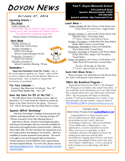 doyon news - Ipswich Public Schools