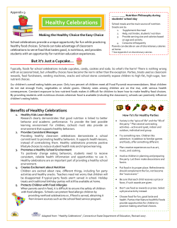 Healthy Celebrations Connecticut