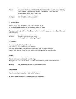 Present Mr Forbes, Mrs Marcucilli, Mrs Smith, Alan McAra, Clare