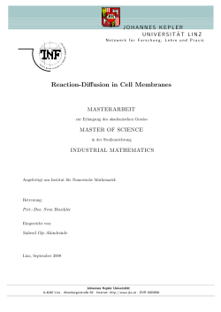 Reaction-Diffusion in Cell Membranes