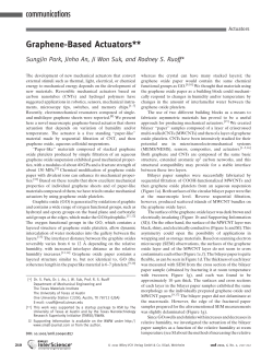 Graphene-Based Actuators - The University of Texas at Austin