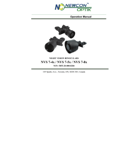 NVS 7-4x / NVS 7-5x / NVS 7-8x