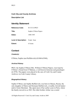 PR25 List - Cork City and County Archives