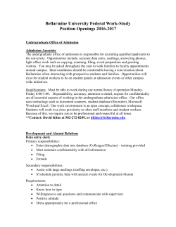 Academic Affairs - Bellarmine University