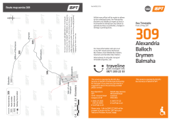 New timetable effective from 21 May 2017