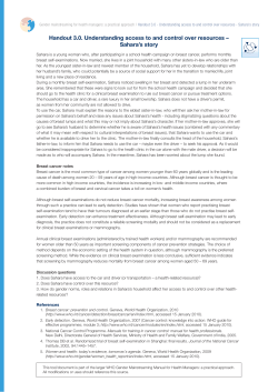 Handout 3.0. Understanding access to and control over resources