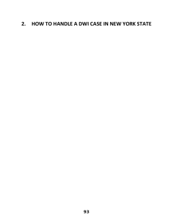 2. how to handle a dwi case in new york state