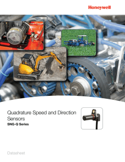 Quadrature Speed and Direction Sensors, SNG